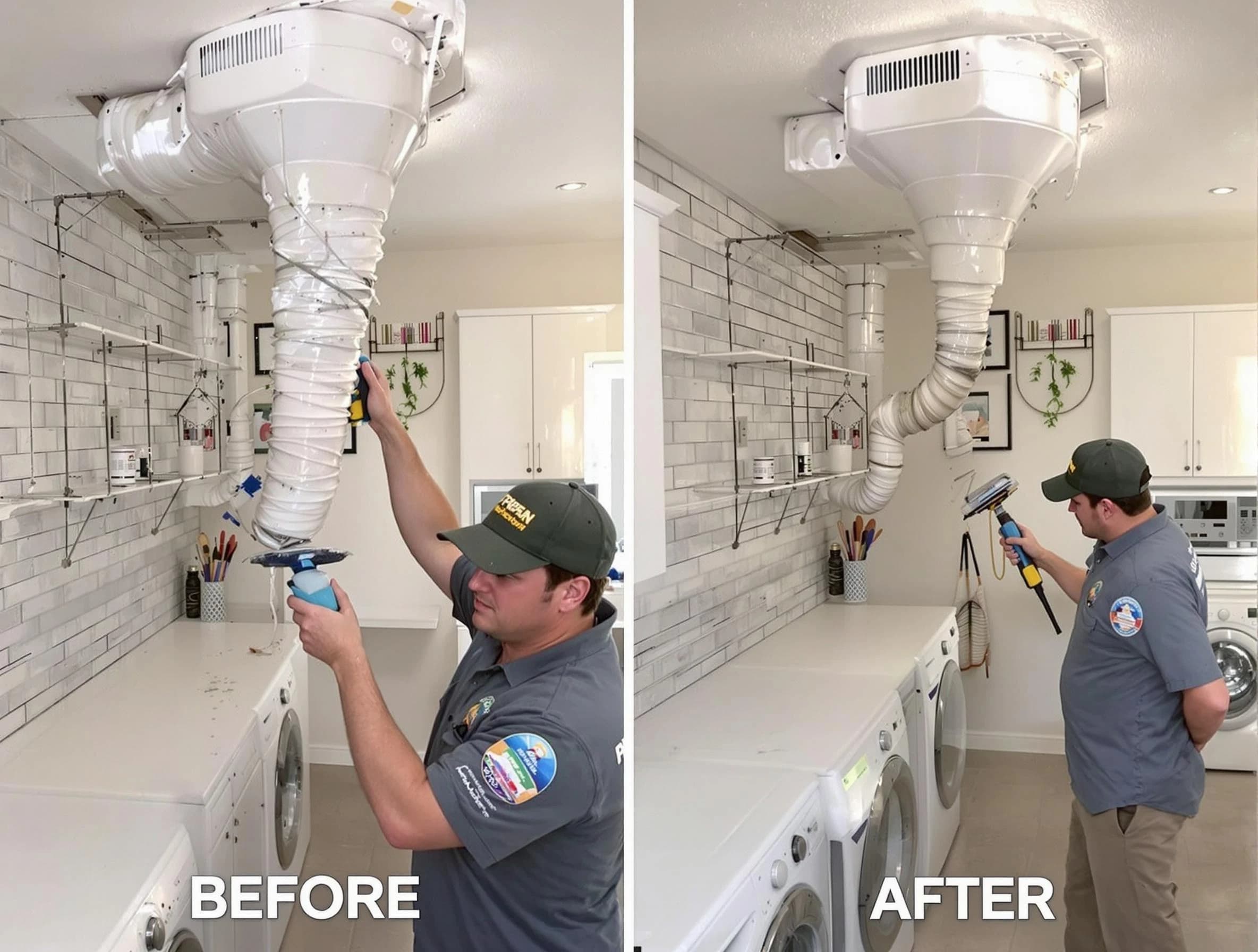 Professional dryer exhaust vent cleaning by Lehi Dryer Vent Cleaning in Lehi