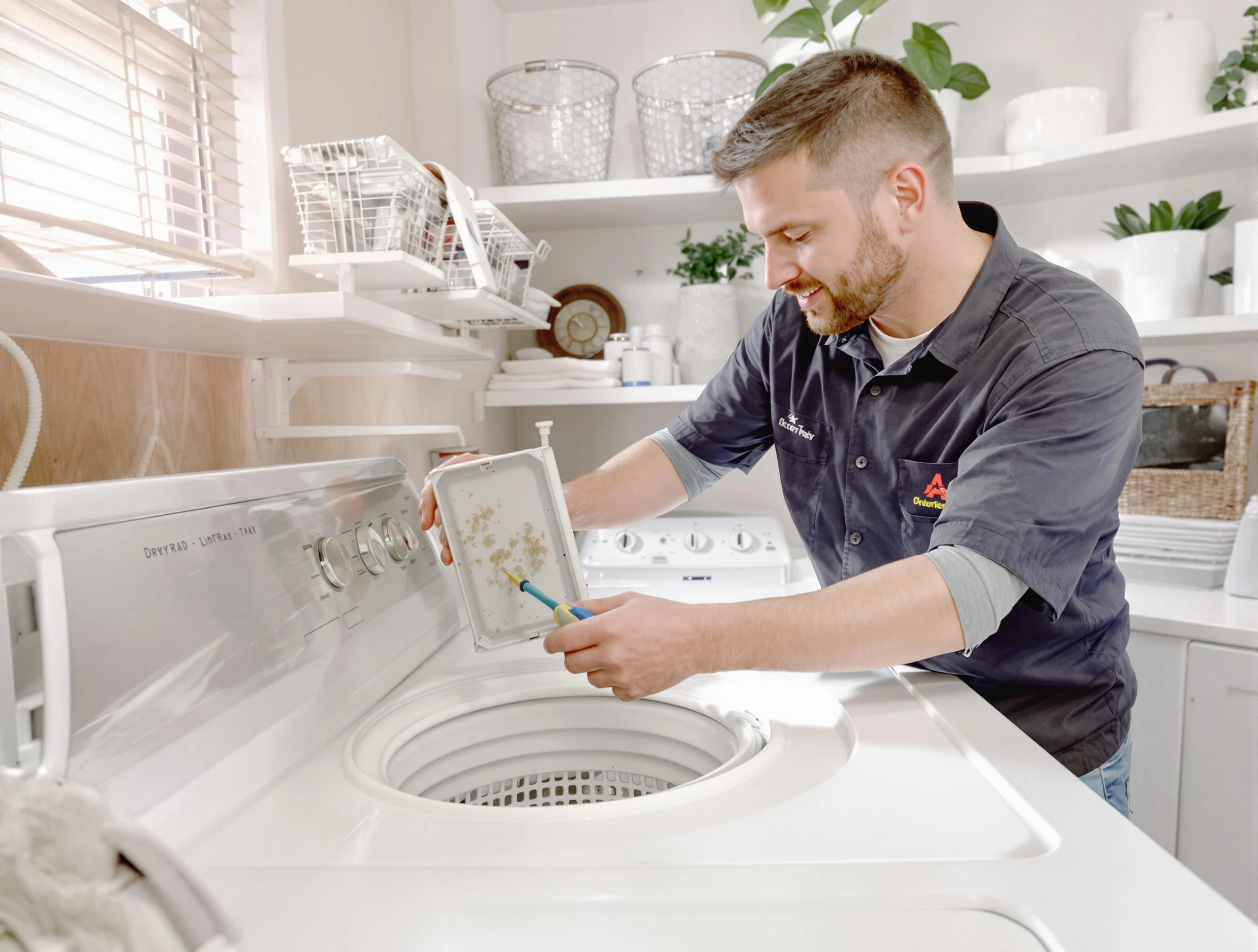 Cleaning Dryer Lint Trap in Highland, UT